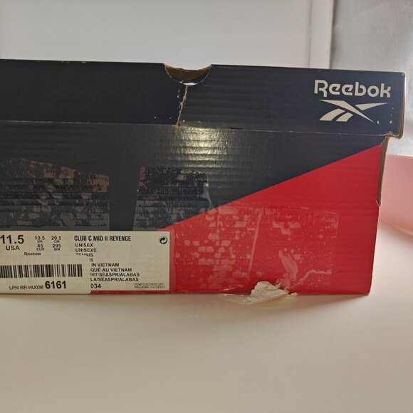 Reebok Club C Mid II Revenge White Sea Spray Alabaster Sneakers US11.5Men GY0034 - Picture 12 of 12